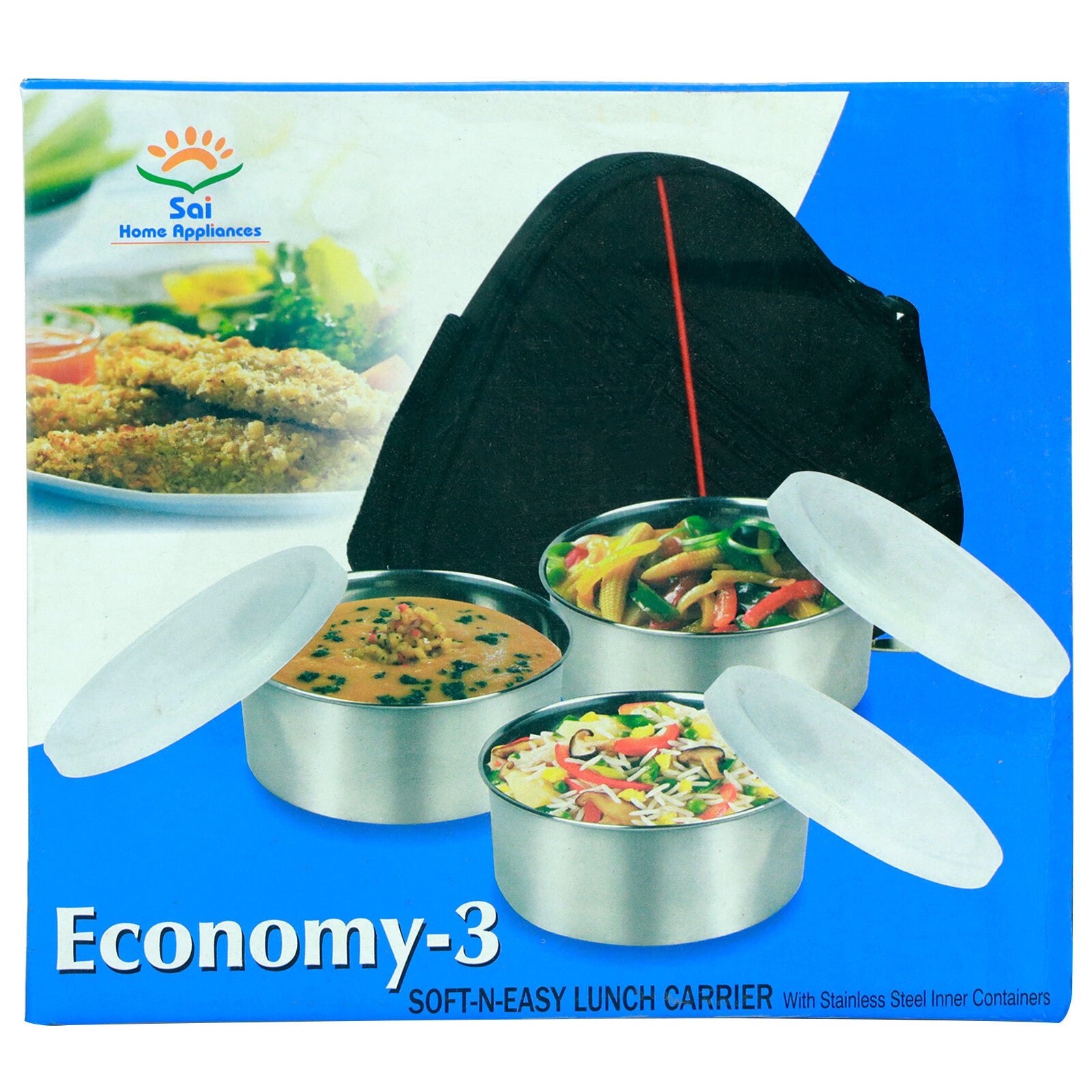 Lunch Bag Adults Children Kids Tiffin Stackable Picnic School Food Storage Box