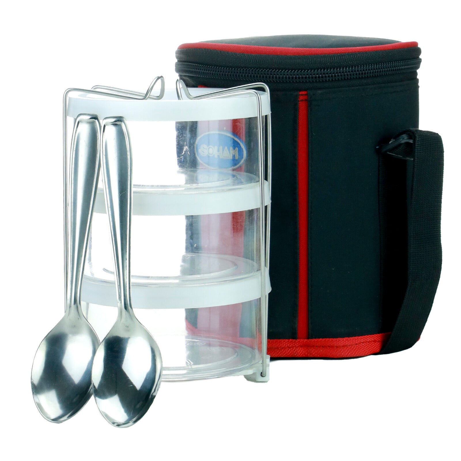 Lunch Bag Adults Children Kids Tiffin Stackable Picnic School Food Storage Box