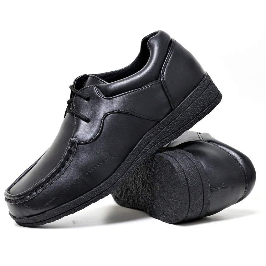 Boys Faux Leather School Shoes Kids Smart Wedding Formal Back to School Shoes
