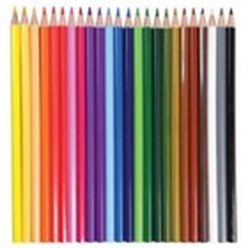 25 Colouring Pencils Set Kids Children Sketching Drawing School Stationery Gift