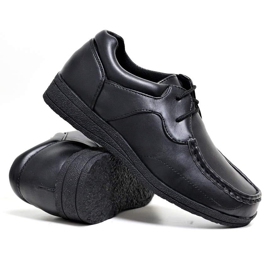 Boys Faux Leather School Shoes Kids Smart Wedding Formal Back to School Shoes