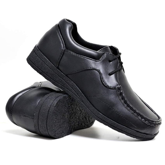 Boys Faux Leather School Shoes Kids Smart Wedding Formal Back to School Shoes