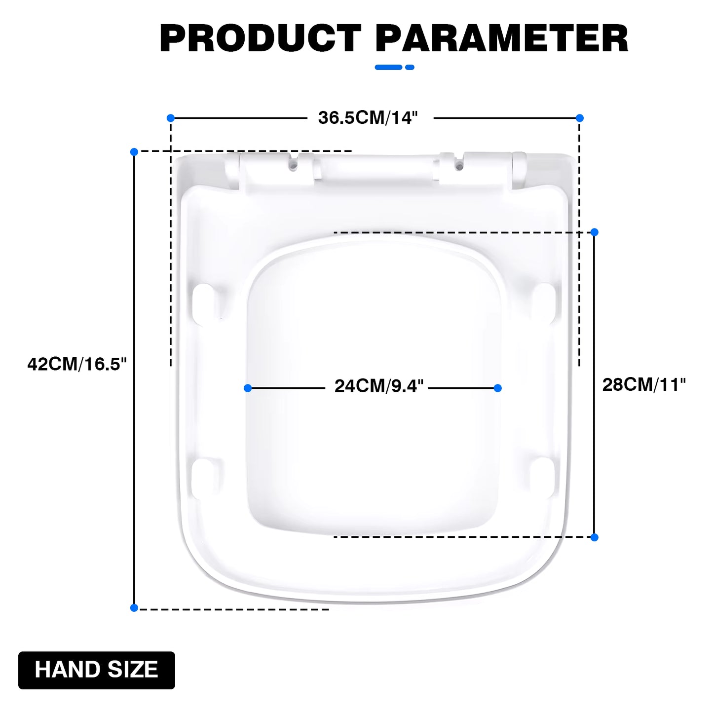 Toilet Seat, Soft Close Toilet Seats White with Quick Release, Sturdy Duroplastic Anti-Bacterial Toilet Lid WC Seats