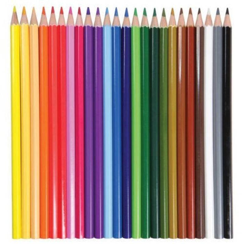 25 Colouring Pencils Set Kids Children Sketching Drawing School Stationery Gift