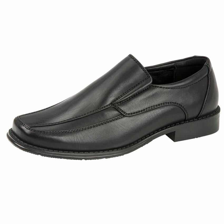 Boys Faux Leather School Shoes Kids Smart Wedding Formal Back to School Shoes