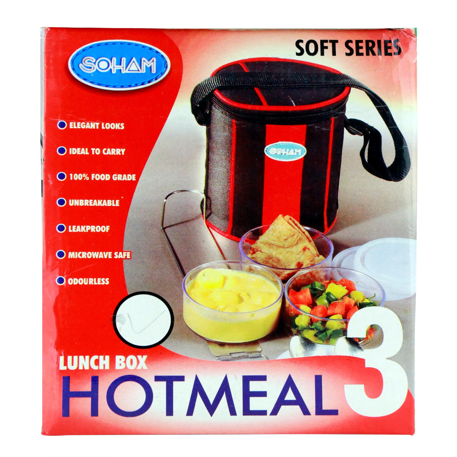 Lunch Bag Adults Children Kids Tiffin Stackable Picnic School Food Storage Box