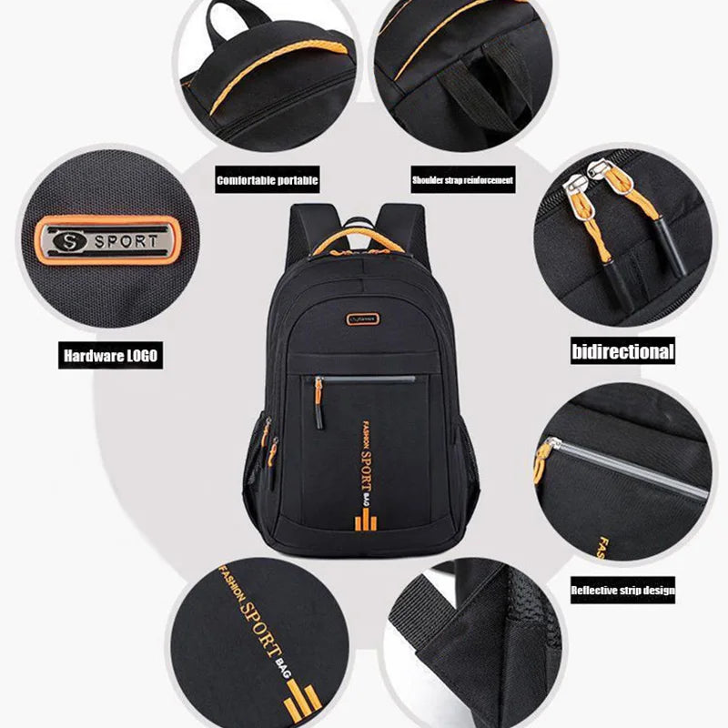 Ladies' Backpack, Female Korean Version, Trendy Large Capacity, High School, Middle School, Student Backpack, Travel Bag, Comput