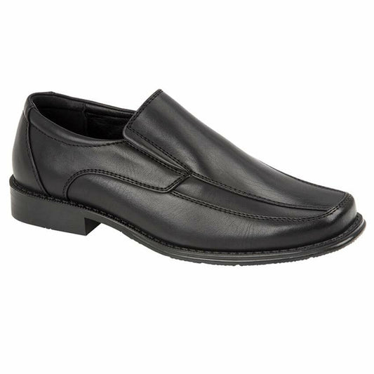 Boys Faux Leather School Shoes Kids Smart Wedding Formal Back to School Shoes