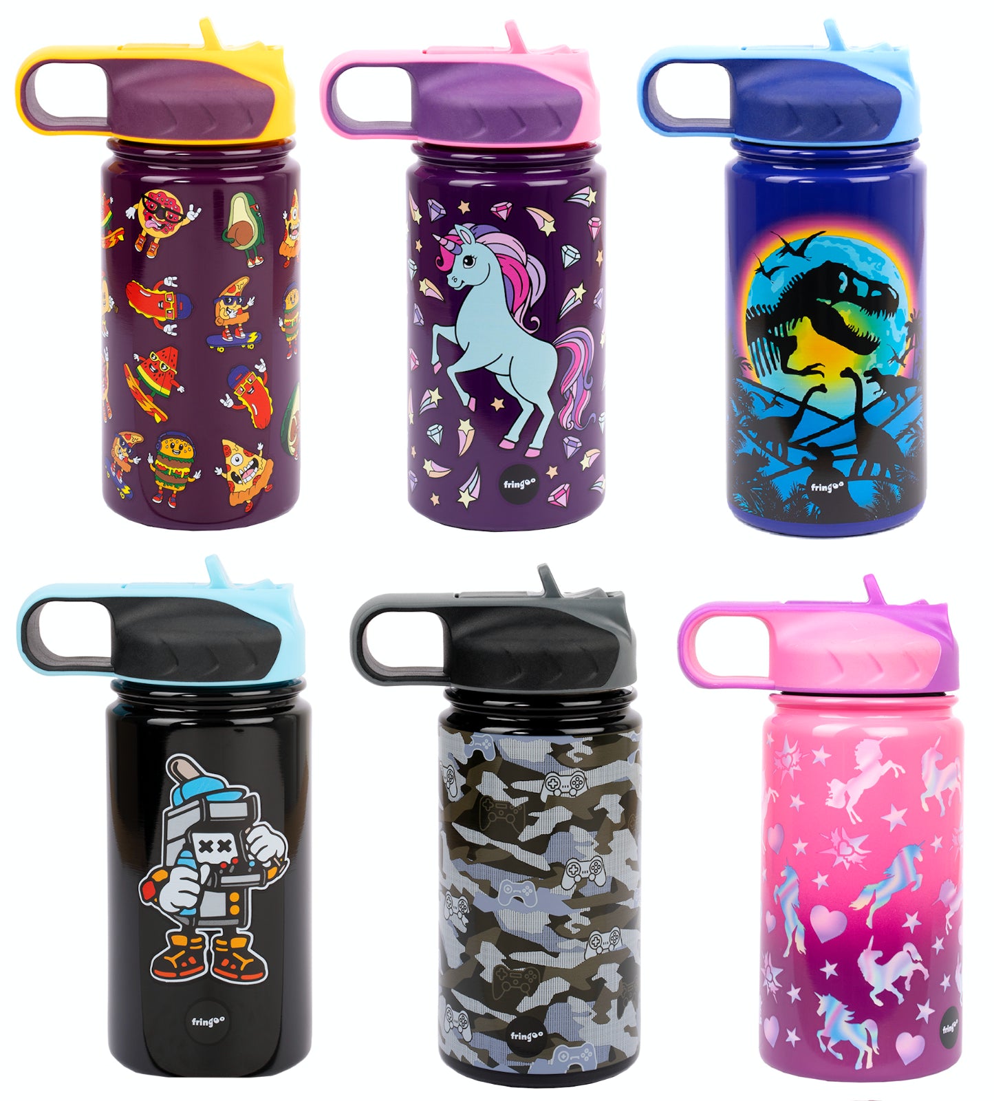 Kids Stainless Steel Bottle with Straw BPA Free 350 Ml Insulated Double Wall